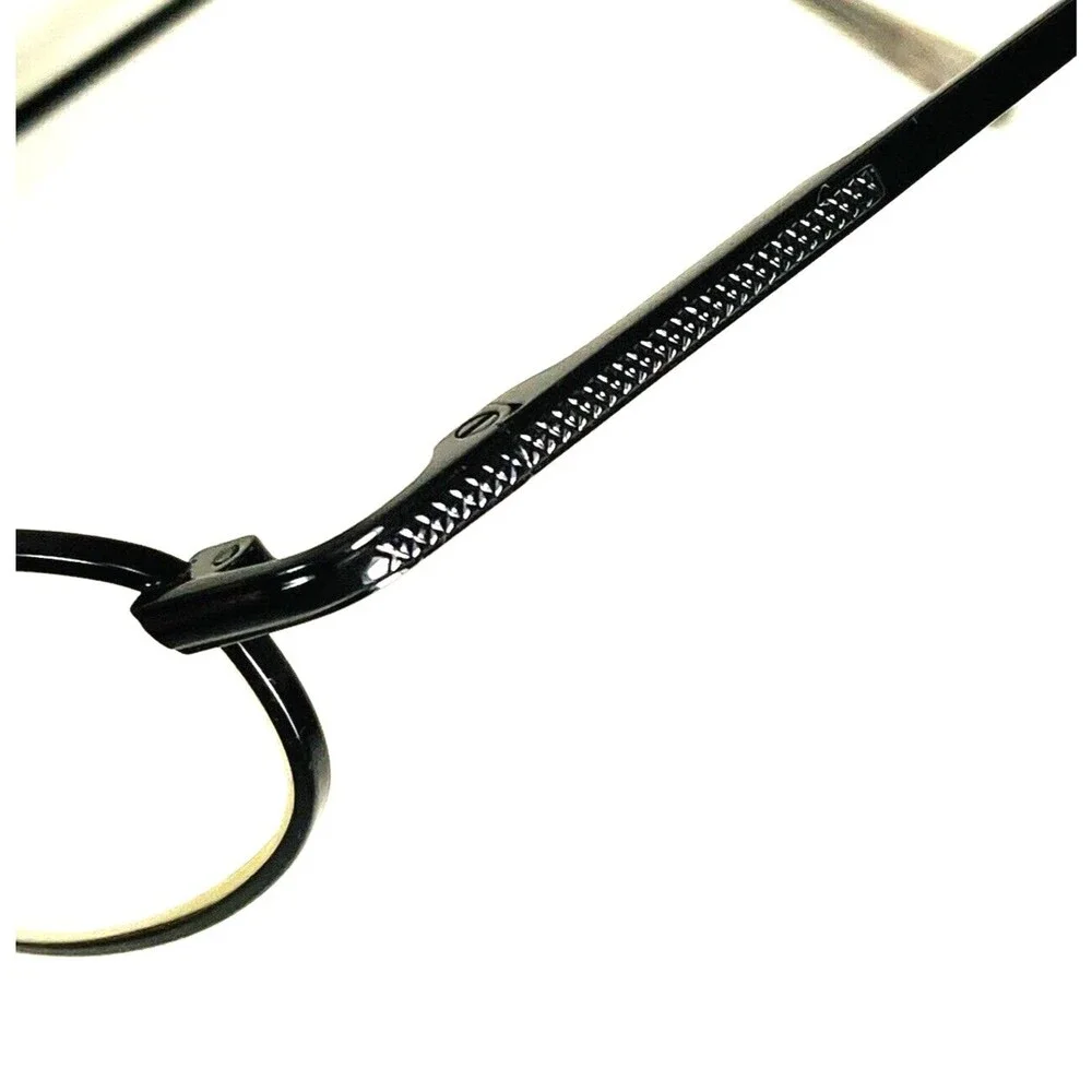 Eye Q Eyeglasses Metal Frames Black Oval SW 314 Vtg Womens Small 45 - 18 - 141